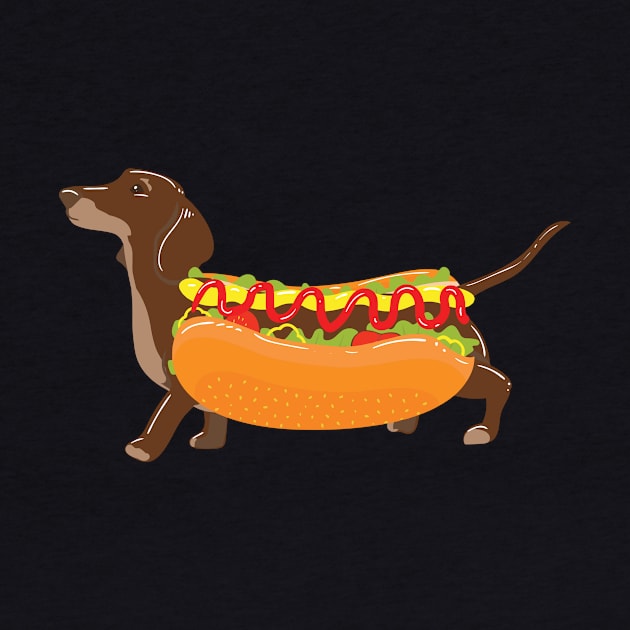 Hot Dog - Dachshund Weiner Dog by ScottsRed